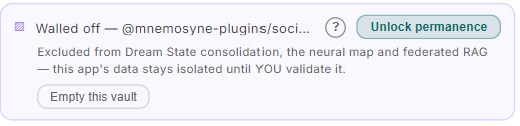 A walled-off app vault, waiting for your decision